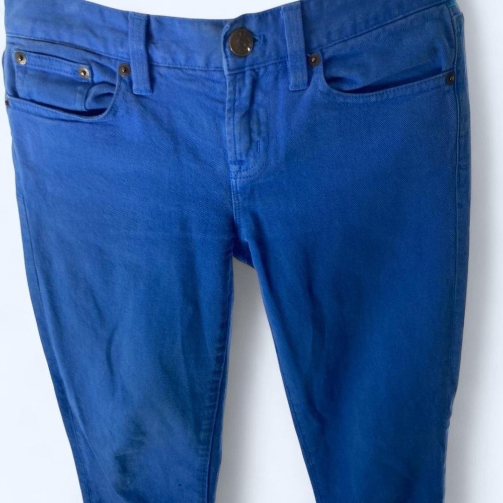 J.Crew blue toothpick pants 26 S